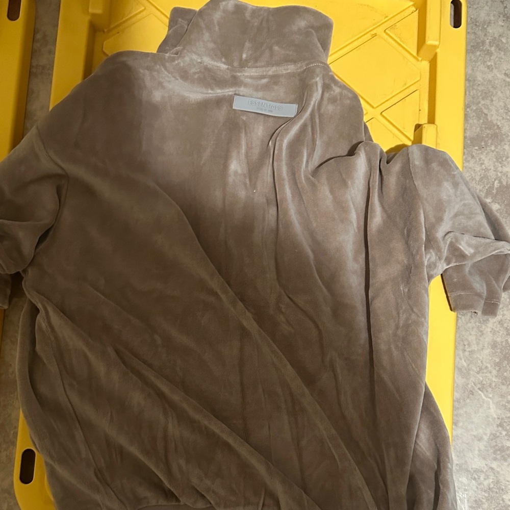 Essentials Beige Half-Zip Pullover - image 3